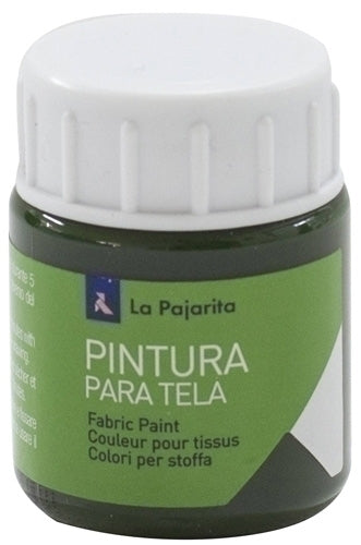 La Pajarita - PINTURA TELA PAJARITA 25 ml VRD.MSG.T-18 - Pack de 6 unidades