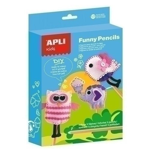 APLI - KIT APLI KIDS FUNNY PENCILS FIELTRO