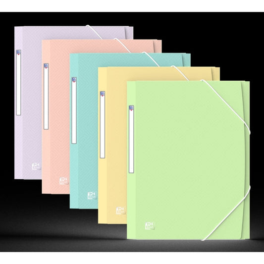 Oxford A4+ PP TR Pastel STD - Carpeta de Plastico Resistente - Tamaño A4+ - Diseño Moderno y Elegante - Ideal para Organizar Documentos - Colores Surtidos (Precio unidad suelta)