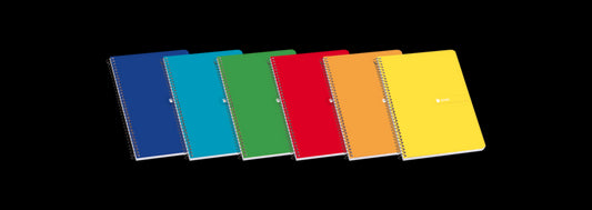 ENRI - ENRI CUADERNO ESPIRAL 80 HOJAS 4X4 CON MARGEN TAPAS DURAS 4º COLORES -5U-