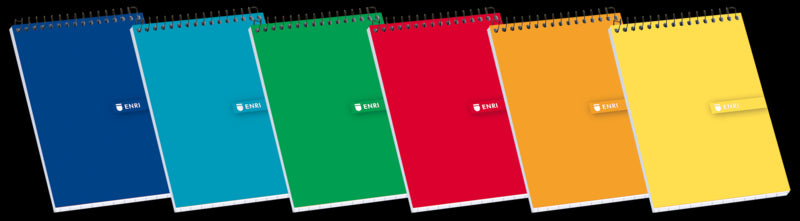 ENRI - 100302800 cuaderno y block 80 hojas Colores surtidos