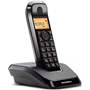 Motorola - S1201 Teléfono DECT Identificador de llamadas Negro