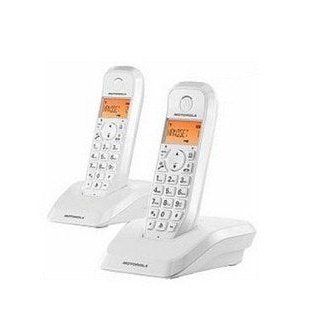 Motorola - S12 Duo Teléfono DECT Identificador de llamadas Blanco