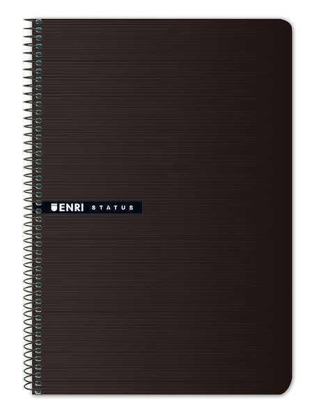 ENRI - 100435747 cuaderno y block 100 hojas Negro