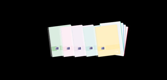 Oxford - 400174037 cuaderno y block A6/A6+ 120 hojas Azul  Color menta  Rosa  Púrpura  Amarillo