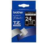 Brother - Gloss Laminated Labelling Tape - 24mm  White/Black cinta para impresora de etiquetas TZ