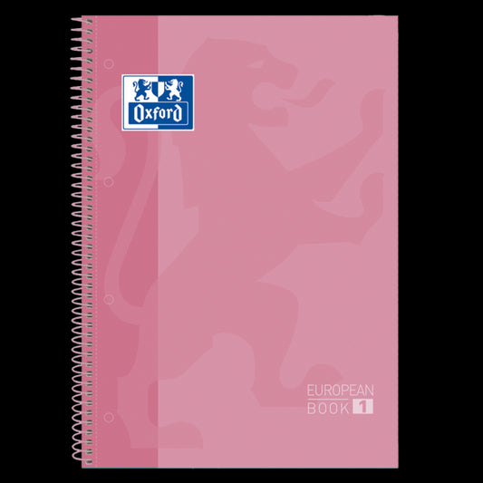 Oxford School Classic A4+ Europeanbook - Tapa Extradura - 80 Hojas - Color Rosa Chicle 5 pieza(s)