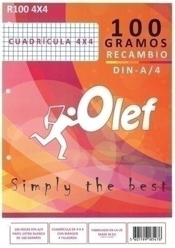 OLEF - RECAMBIO OLEF A4 100h 4 TAL. CD.4