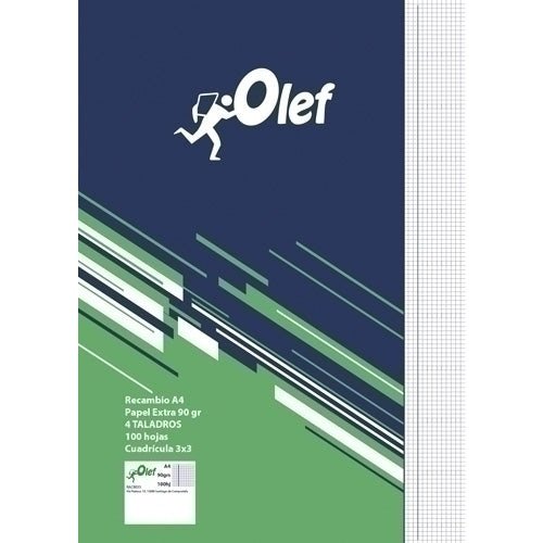 OLEF - RECAMBIO OLEF A4 100h 4 TAL. CD.3