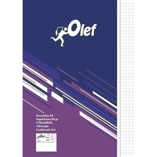 OLEF - RECAMBIO OLEF A4 100h 4 TAL. CD.5