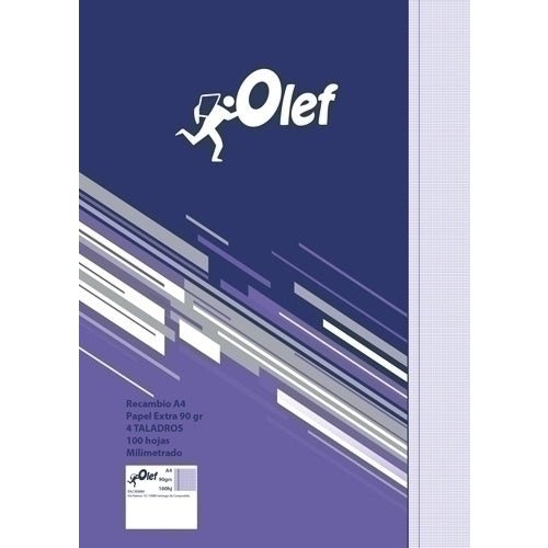 OLEF - RECAMBIO OLEF A4 100h 4 TAL. MM.