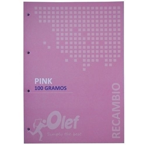 OLEF - RECAMBIO OLEF A4 80h 4 TAL. CD.5 ROSA - Pack de 5 unidades