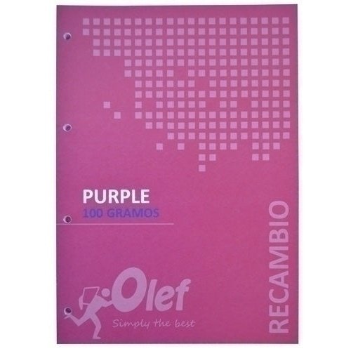 OLEF - RECAMBIO OLEF A4 80h 4 TAL. CD.5 VIOLETA - Pack de 5 unidades