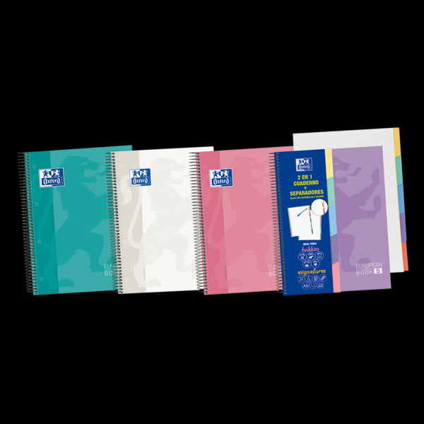 Oxford - 400135623 cuaderno y block A5+ 100 hojas Colores surtidos