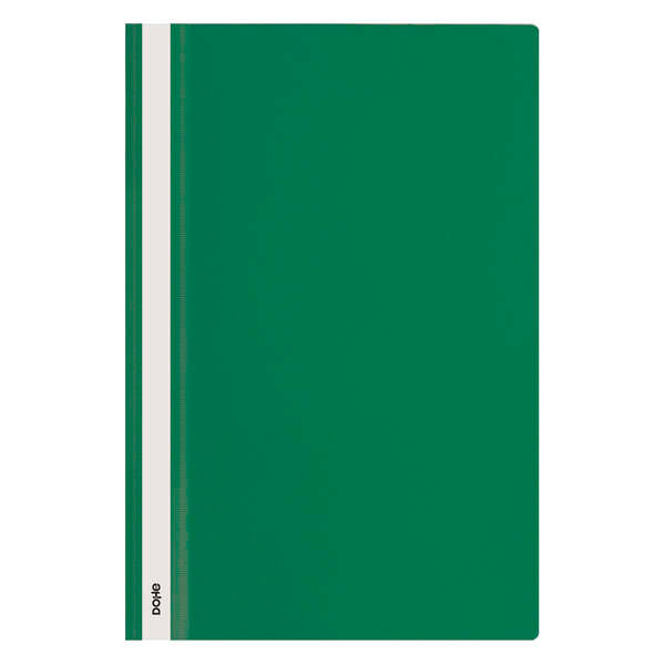 Dohe Dosier con Fastener de Polipropileno - Tamaño Folio - Cubierta Transparente y Trasera Opaca - Ideal para Organizar Documentos 10 pieza(s)