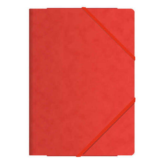 Dohe Carpeta de Gomas con Tres Solapas - Tamaño Folio - Fabricada en Cartulina de Primera Calidad - Plastificada - Cierre con Gomas Planas (Precio unidad suelta)