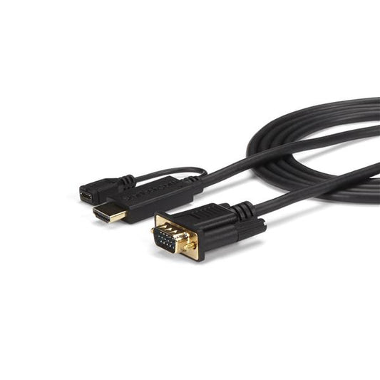 StarTech.com - Cable de 3m Conversor Activo HDMI a VGA - Adaptador 1920x1200 1080p