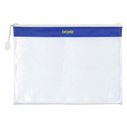 Dohe Bolsa Cremallera PVC - 32x24cm - Ideal para Documentos A4 12 pieza(s)