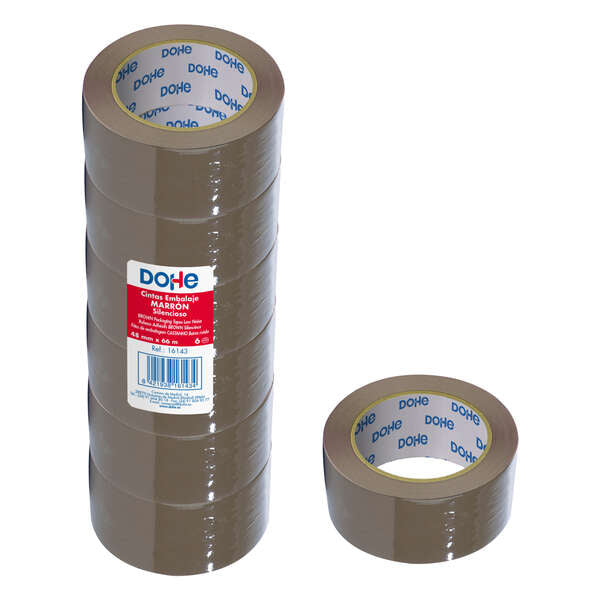 Dohe Precinto de Polipropileno Silencioso 48mmx66m - Color Marron (Precio unidad suelta)