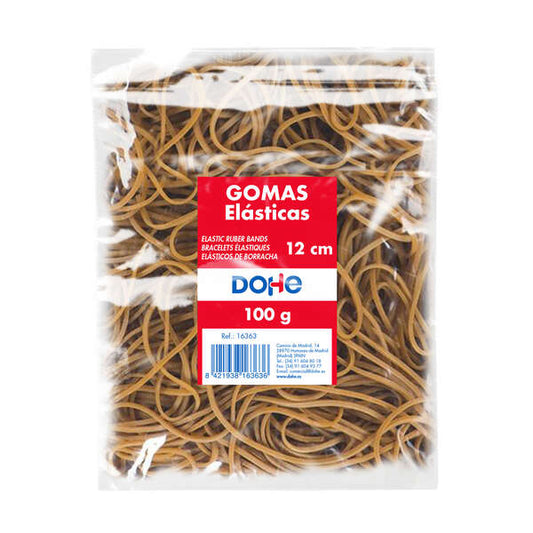 Dohe Gomas de Latex - Longitud 12cm - Gran Resistencia y Elasticidad - Bolsa de 100gr 1 pieza(s)