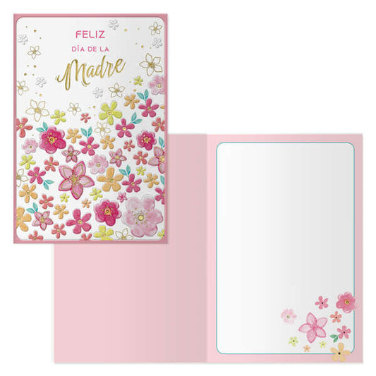 Dohe Pack de 6 Tarjetas de Felicitacion Dia de la Madre - 11.5x17cm - Impresas a Todo Color - Estampaciones con Pelicula de Color - Estampacion en Seco - Papel Offset Blanco de 300gr - Incluye Sobre de Color 1 pieza(s)