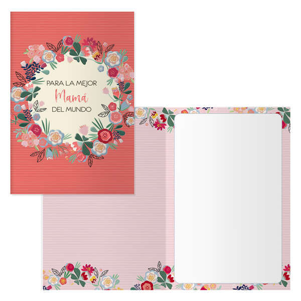 Dohe Orla Pack de 6 Tarjetas de Felicitacion para Madres - 11.5x17cm - Impresion a Todo Color - Estampaciones con Pelicula de Color - Estampacion en Seco - Papel Offset Blanco de 300gr - Incluye Sobre de Color 1 pieza(s)