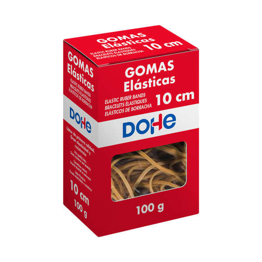 Dohe Goma de Borrar Resistente - Longitud 10cm - Fabricada en Latex de Gran Elasticidad - Caja de 100gr 1 pieza(s)