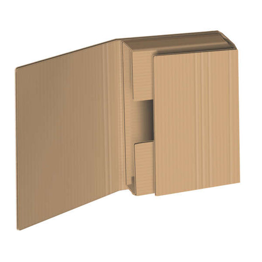 Dohe Estuche de Envio Automontable de Embalaje - Carton Marron de Canal - Solapas Ajustables - Multiples Pliegues para Adaptar Tamaño - Resistente y Practico 1 pieza(s)