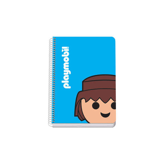 Dohe Playmobil Cuaderno Espiral A5 Cuadricula 4x4 80 hojas en Papel Offset 90gr - Cubierta Impresa a todo Color y Plastificada en Brillo - Guardas Impresas 1 pieza(s)