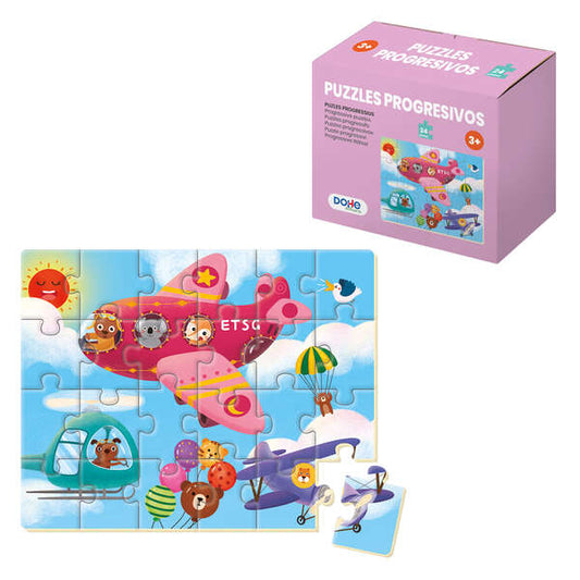 Dohe Puzzle Educativo Infantil - 24 Piezas - Doble Capa de Carton y Contrachapado - Estimula la Imaginacion y el Razonamiento - Colores Atractivos 1 pieza(s)