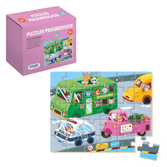 Dohe Puzzle Educativo para Niños - 30 Piezas - Doble Capa de Carton y Contrachapado - Estimula la Imaginacion y el Razonamiento 1 pieza(s)