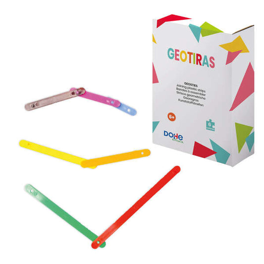 Dohe Geotiras - Tiras de Plastico para Construccion de Poligonos - Conectables con Pios y Agujeros - Ideal para Tercer Ciclo de Primaria 1 pieza(s)