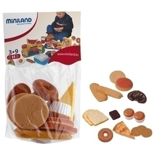 Miniland Educational - BOLSA MI.LAND 15 PIEZAS REPOSTERIA SURT.