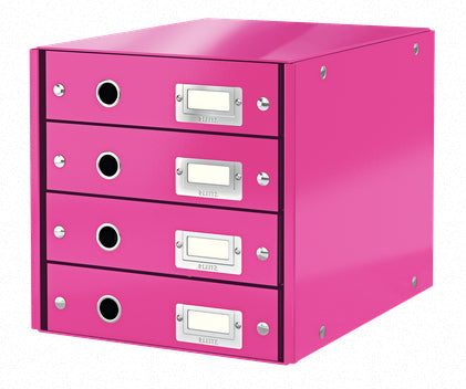 Leitz - 60490023 archivador organizador Tablero de fibra Rosa