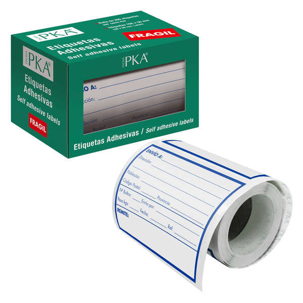 Dohe Rollo de 200 Etiquetas Adhesivas Pre-Impresas - 109x82mm - Ideal para Expedicion de Paquetes 1 pieza(s)