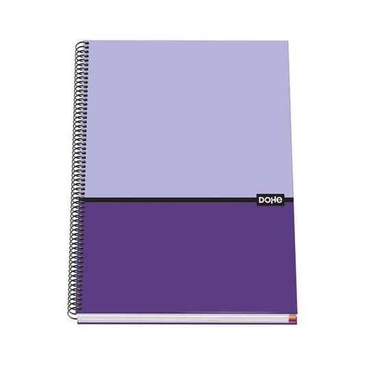 Dohe Cuaderno en Espiral de Tapa Dura A4 - 228x300mm - Cubierta en Carton Forrado con Papel Impreso a Todo Color y Plastificado Mate - Interior de 100 Hojas en Papel Offset de 90gr 1 pieza(s)