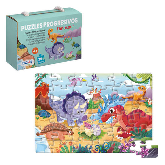 Dohe Puzzle Educativo para Niños - 36 Piezas - Doble Capa de Carton y Contrachapado - Estimula la Imaginacion y el Razonamiento - Colores y Dibujos Atractivos 1 pieza(s)