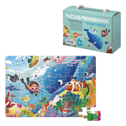 Dohe Puzzle Educativo para Niños - 36 Piezas - Doble Capa de Carton y Contrachapado - Estimula la Imaginacion y el Razonamiento - Colores y Dibujos Atractivos 1 pieza(s)