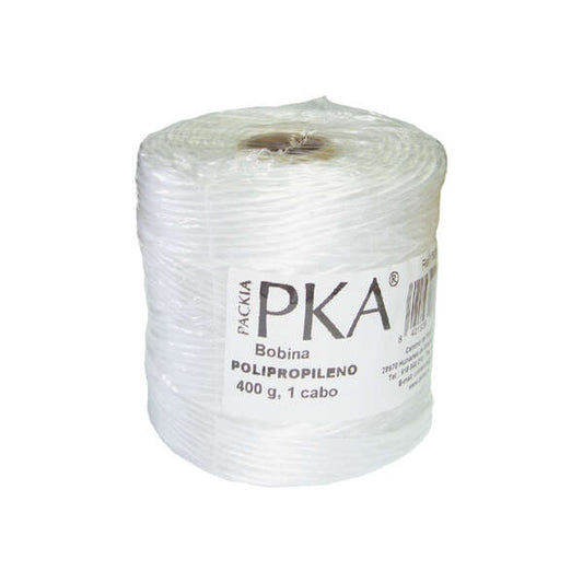 Dohe Bobina de Cuerda para Paqueteria 400g - Polipropileno Resistente - Ideal para todo tipo de Aplicaciones - Especialmente Diseñada para Paqueteria 1 pieza(s)