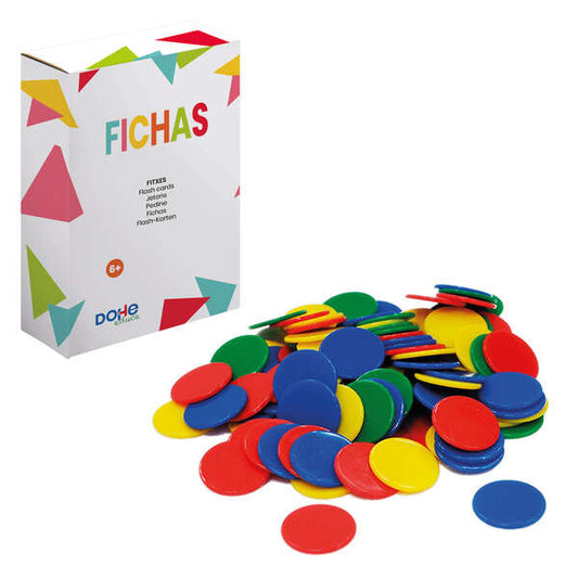 Dohe Fichas de Colores para Numeracion y Calculo - Recomendado para Primer y Segundo Ciclo de Primaria - Apoyo Fisico para Entender el Sistema de Numeracion 1 pieza(s)