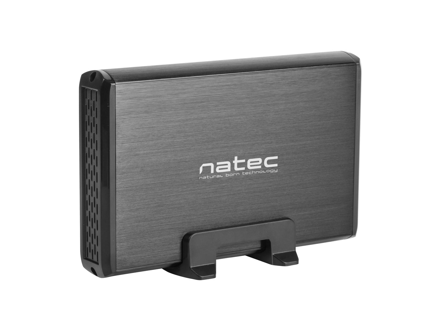 NATEC - NKZ-0448 caja para disco duro externo Caja de disco duro (HDD) Negro 3.5"