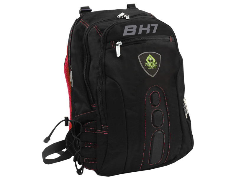 KeepOut - BK7R mochila Negro  Rojo Nylon