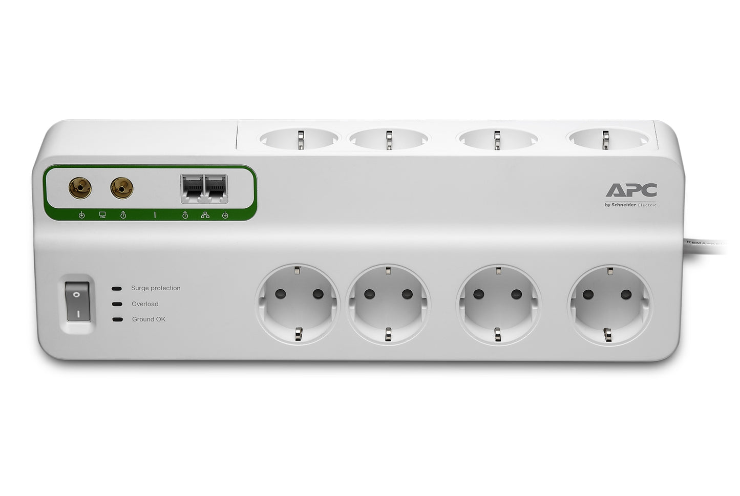 APC - PMF83VT-GR limitador de tensión Blanco 8 salidas AC 230 V 3 m