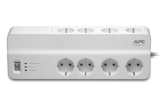 APC - SurgeArrest Essential Blanco 8 salidas AC 230 V 2 m