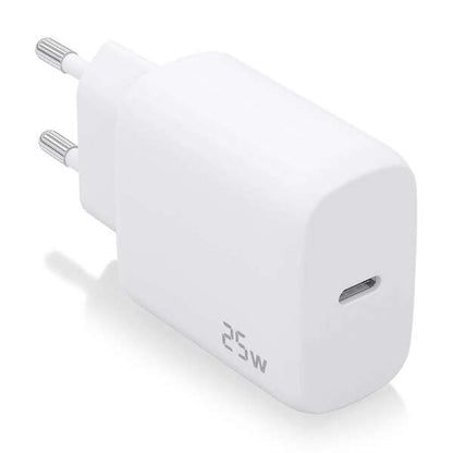 AISENS - Cargador USB-C PD3.0 1 Puerto 1xUSB-C 25W  Blanco