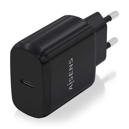 AISENS - Cargador USB-C PD3.0 1 Puerto 1xUSB-C 25W  Negro