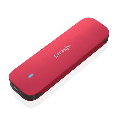 AISENS - ASM2-027RED caja para disco duro externo Caja externa para unidad de estado sólido (SSD) Rojo M.2