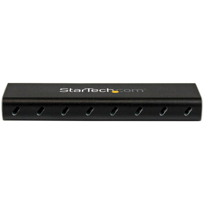 StarTech.com - Caja USB 3.0 (5Gbps) a SSD M.2 de Aluminio con UASP - Negro - SATA NGFF M.2 con B Key y B+M Key - Caja Portátil Externa M.2 - No es Compatible con NVMe / AHCI