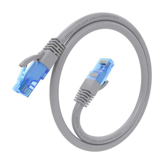 AISENS - Cable De Red Latiguillo RJ45 Cat.6 UTP AWG26 CCA  Gris  25 cm