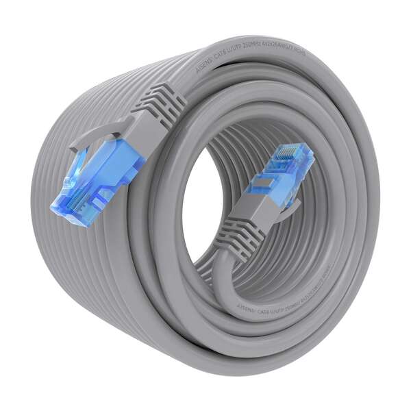 AISENS - Cable De Red Latiguillo RJ45 Cat.6 UTP AWG26 CCA  Gris  15 m